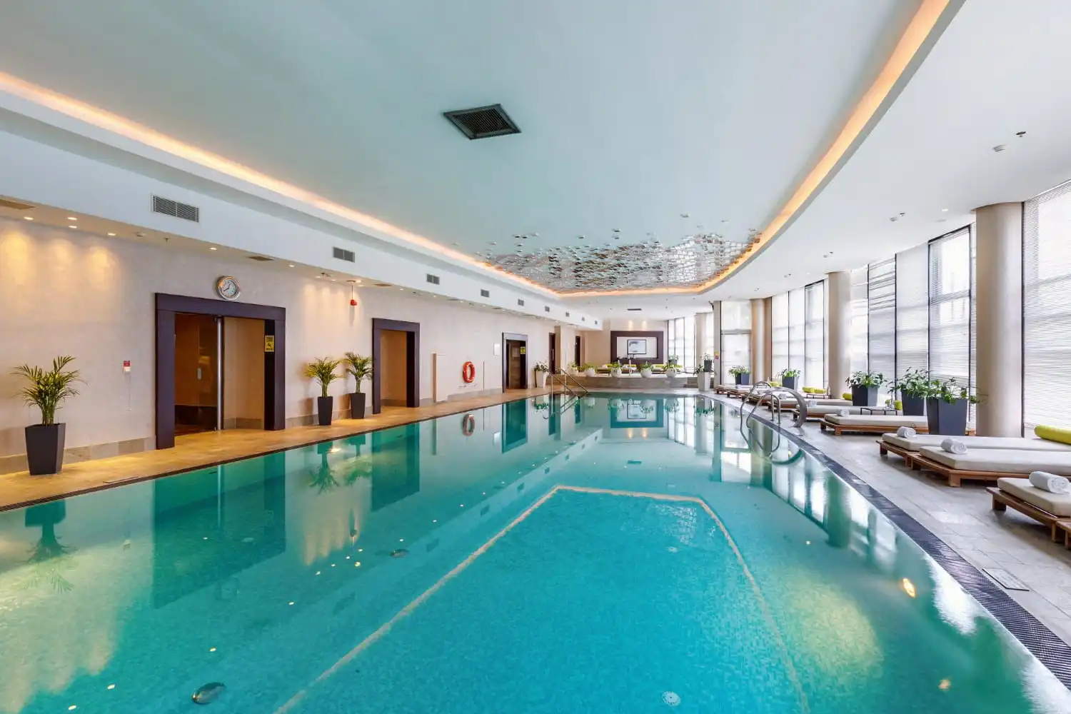 Fitness center with modern equipment